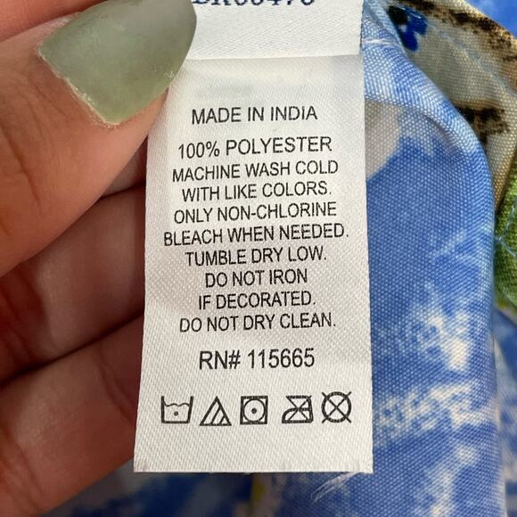 Corona Tropical Island Button Down Shirt Men's Size Small Blue Hawaiian Beach - Picture 10 of 10